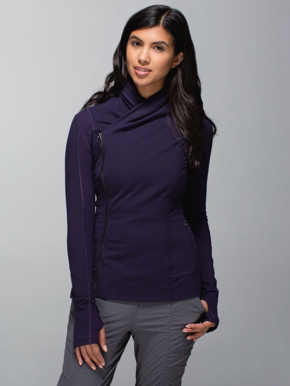 lululemon athletica Bhakti Yoga Jacket in Black Grape size 6